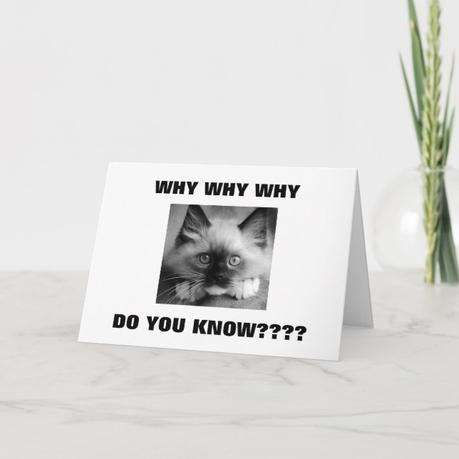 WHY WHY DO WE HAVE TO TURN "40 TWIN" BIRTHDAY CARD (Front)