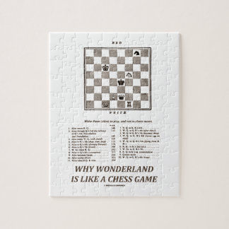 Why Wonderland Is Like A Chess Game (Preface) Jigsaw Puzzle