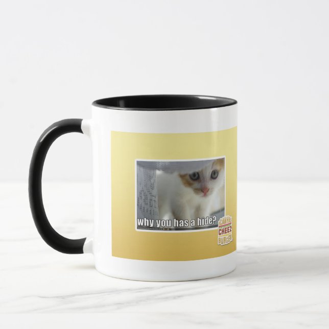 Why you has a hide? mug (Left)