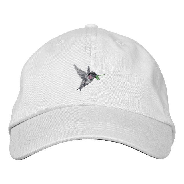 WhyBother? Humming Bird Embroidered Hat (Front)