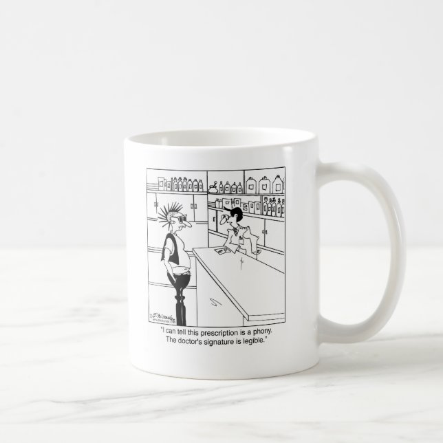 Why's the Doctor's Signature Legible? Coffee Mug (Right)