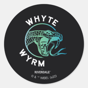 Whyte Wyrm Logo Classic Round Sticker