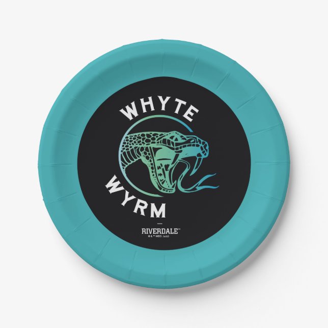 Whyte Wyrm Logo Paper Plate (Front)