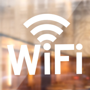Wi-fi network window cling