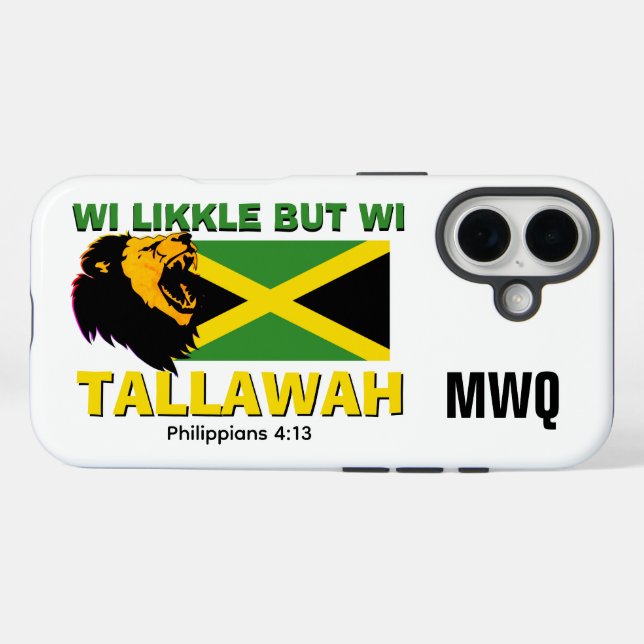 WI LIKKLE BUT WI TALLAWAH Jamaica Case-Mate iPhone Case (Back (Horizontal))