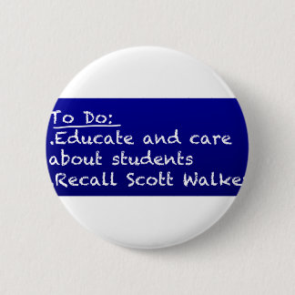 WI Teacher To Do List 6 Cm Round Badge