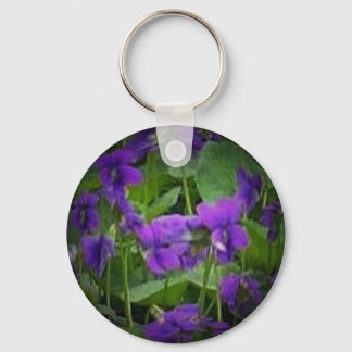 WI Wood Violet Spotlight Keychain