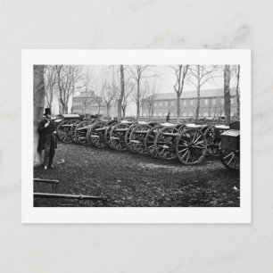 Wiard Guns at the Arsenal: 1862 Postcard