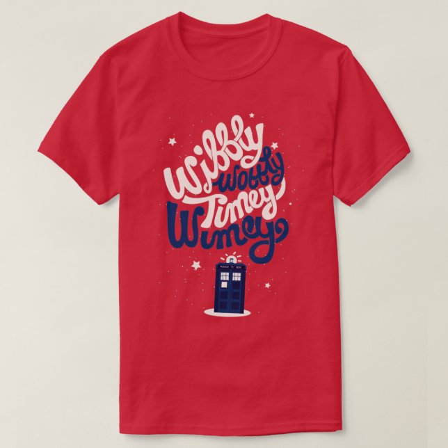 Wibbly Wobbly Timey Wimey T-Shirt (Design Front)