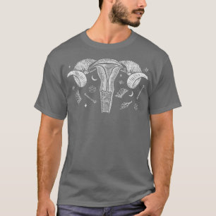Wicca Feminism Occult Witch Uterus Art Goth Punk T T-Shirt