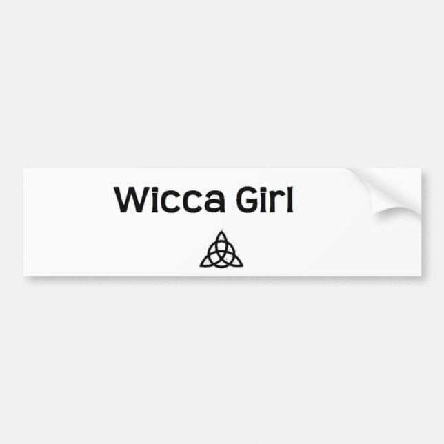 Wicca Girl Bumper Sticker (Front)
