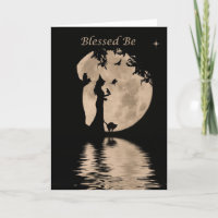 Wicca Happy Birthday with Witch and Animals