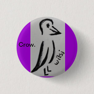 wicca kids 3 cm round badge