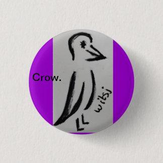 wicca kids 3 cm round badge