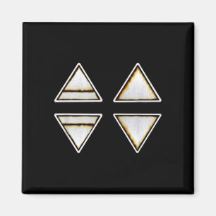Wicca symbols 4 elements earth air fire water magnet