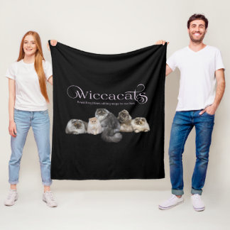 WiccaCats fleece blanket