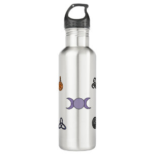 Wiccan and Pagan Symbols 710 Ml Water Bottle