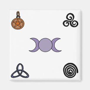 Wiccan and Pagan Symbols Magnet