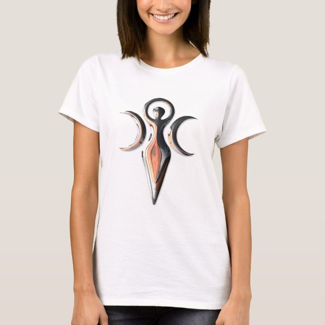 Wiccan Goddess Symbol 07K T-Shirt (Front)