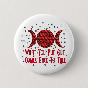 Wiccan Karma 6 Cm Round Badge