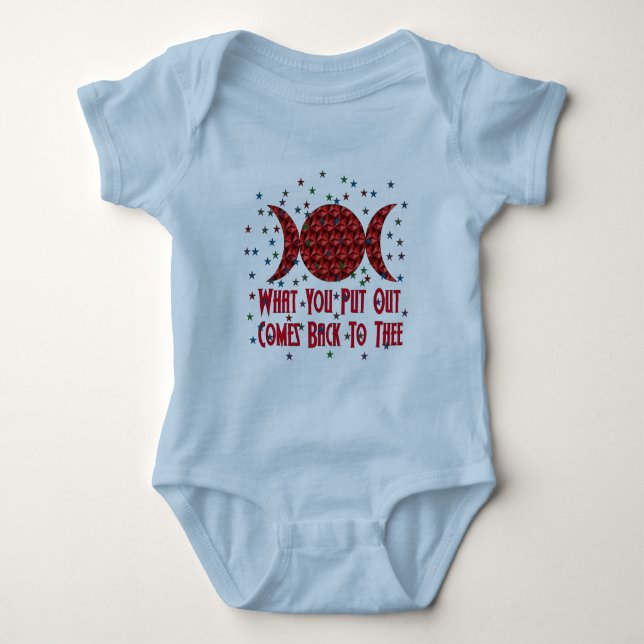 Wiccan Karma Baby Bodysuit (Front)