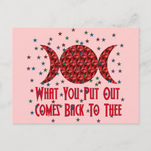 Wiccan Karma Postcard
