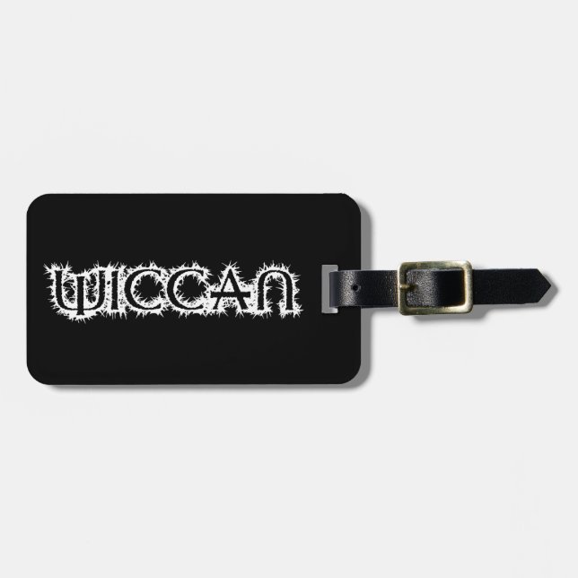 Wiccan Luggage Tag (Front Horizontal)