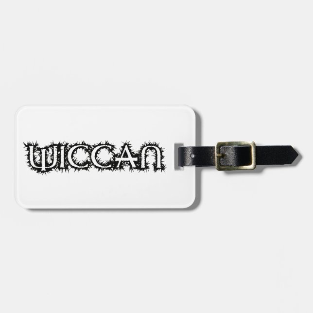 Wiccan Luggage Tag (Front Horizontal)