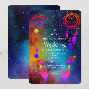 Wiccan Magic Unusual Wedding Invitation