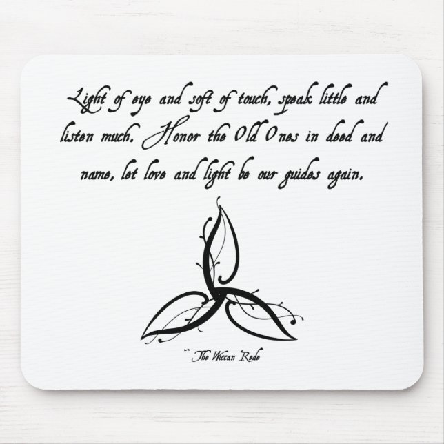 Wiccan Mouse Mat (Front)