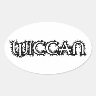 Wiccan Oval Sticker