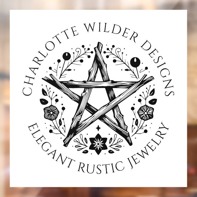 Wiccan Pagan Jewellery  Window Cling (Sheet 2)