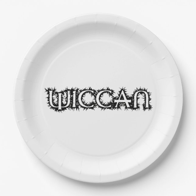 Wiccan Paper Plate (Front)