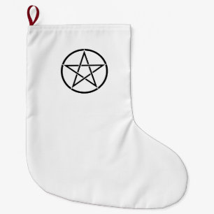Wiccan Pentacle (Pentagram) Large Christmas Stocking