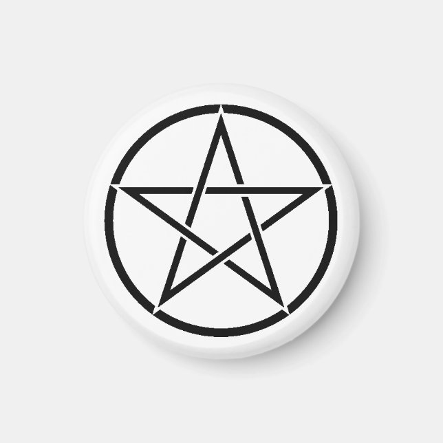 Wiccan Pentacle (Pentagram) Magnet (Front)
