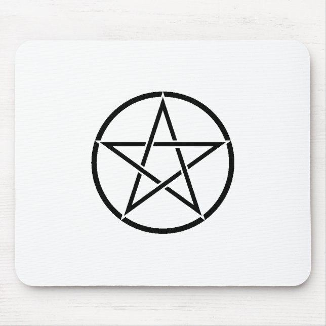 Wiccan Pentacle (Pentagram) Mouse Mat (Front)