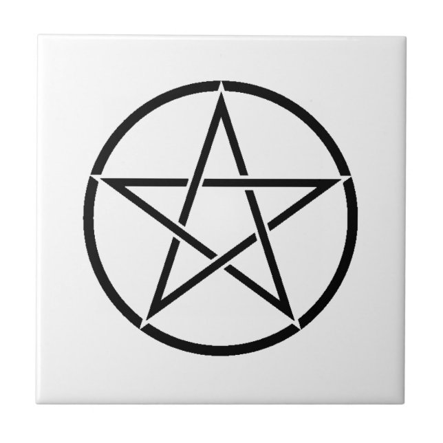 Wiccan Pentacle (Pentagram) Tile (Front)