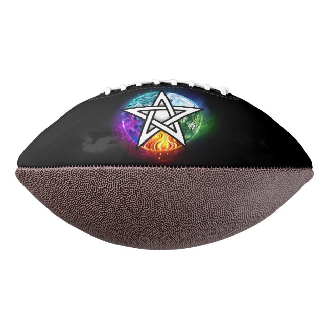 Wiccan pentagram american football (Rotated 270)