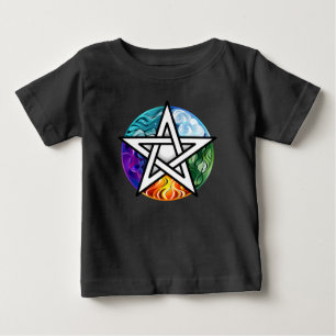 Wiccan pentagram baby T-Shirt