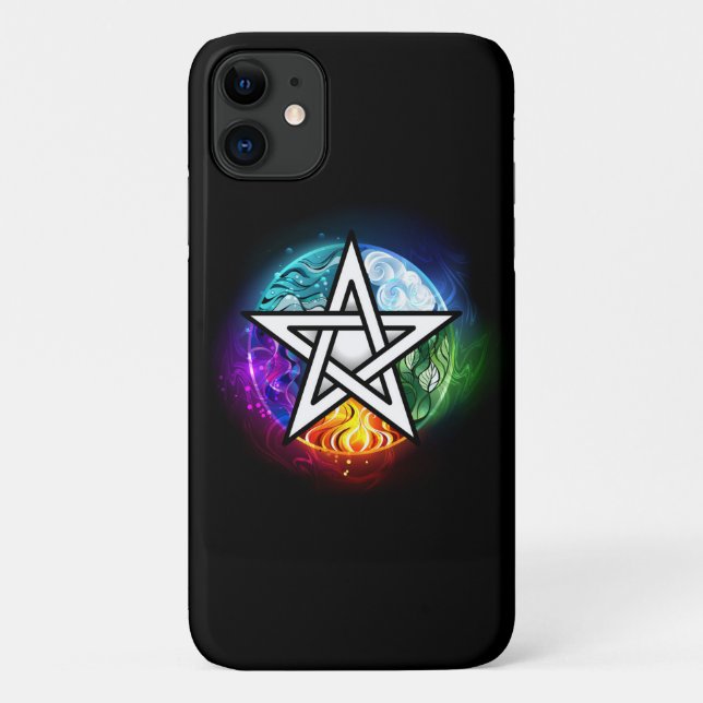 Wiccan pentagram Case-Mate iPhone case (Back)