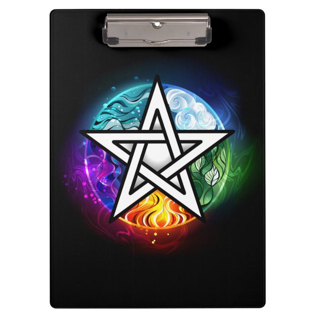 Wiccan pentagram clipboard (Front)