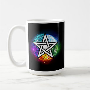 Wiccan pentagram coffee mug