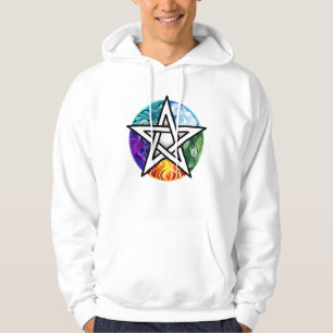 Wiccan pentagram hoodie