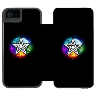 Wiccan pentagram incipio watson™ iPhone 5 wallet case