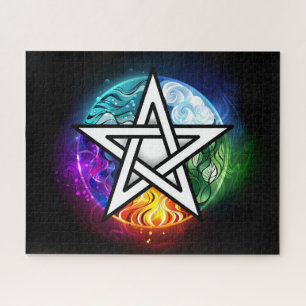 Wiccan pentagram jigsaw puzzle