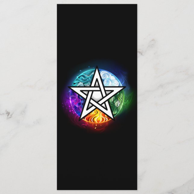 Wiccan pentagram menu (Front)