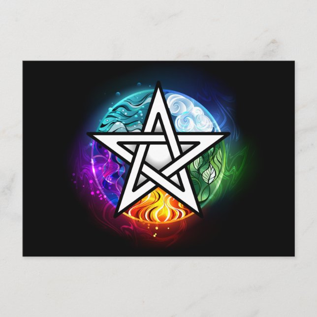 Wiccan pentagram menu (Front)