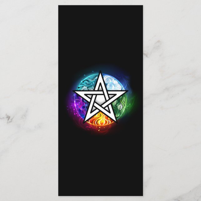Wiccan pentagram menu (Front)