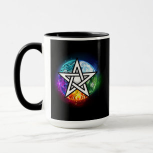 Wiccan pentagram mug