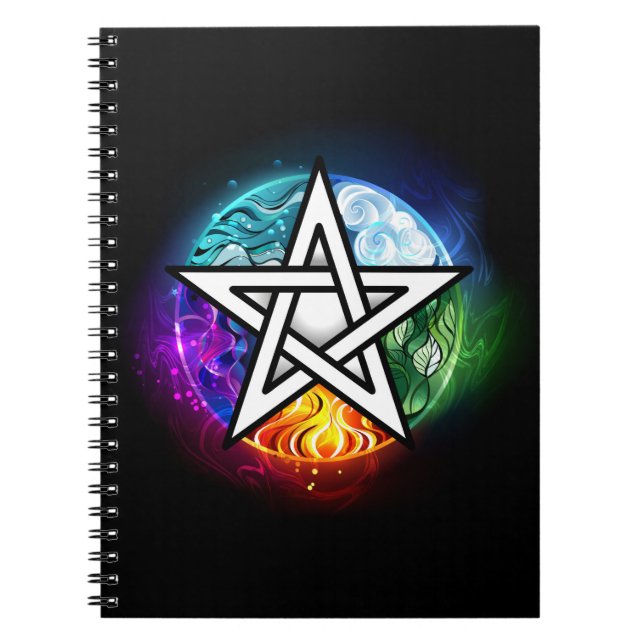 Wiccan pentagram notebook (Front)